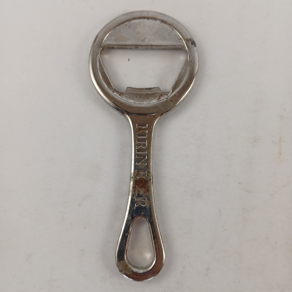 Vintage Kirin Beer Imported Bottle Opener Metal Bar Tool Advertising